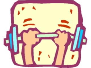 Sticker Custom Preview Image #058423 Fitness Cartoons General Weights Barbell5