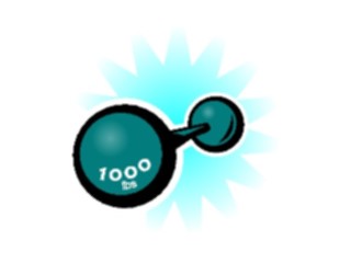 Sticker Custom Preview Image #058424 Fitness Cartoons General Weights Barbell6