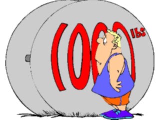 Sticker Custom Preview Image #058425 Fitness Cartoons General Weights Barbell7