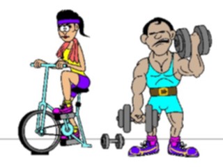 Sticker Custom Preview Image #058432 Fitness Cartoons General Workout