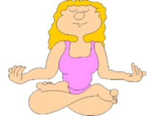 Sticker Custom Preview Image #058435 Fitness Cartoons General Yoga1