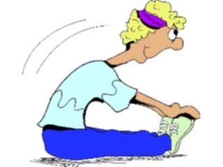 Sticker Custom Preview Image #058438 Fitness Cartoons Stretching Stretch01
