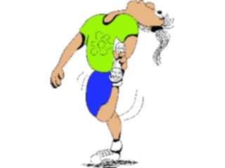 Sticker Custom Preview Image #058446 Fitness Cartoons Stretching Stretch09