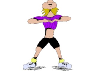 Sticker Custom Preview Image #058447 Fitness Cartoons Stretching Stretch10