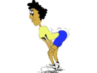 Sticker Custom Preview Image #058449 Fitness Cartoons Stretching Stretch12