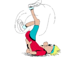 Sticker Custom Preview Image #058450 Fitness Cartoons Stretching Stretch13