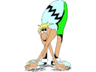 Sticker Custom Preview Image #058454 Fitness Cartoons Stretching Stretch17