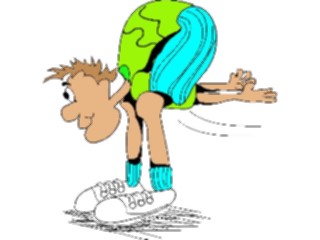 Sticker Custom Preview Image #058455 Fitness Cartoons Stretching Stretch18