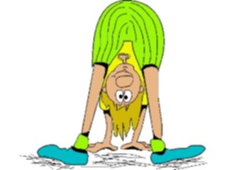 Sticker Custom Preview Image #058458 Fitness Cartoons Stretching Stretch21