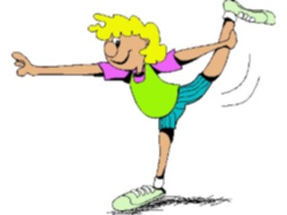 Sticker Custom Preview Image #058460 Fitness Cartoons Stretching Stretch23