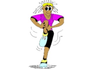 Sticker Custom Preview Image #058462 Fitness Cartoons Stretching Stretch25