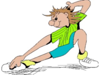 Sticker Custom Preview Image #058465 Fitness Cartoons Stretching Stretch28