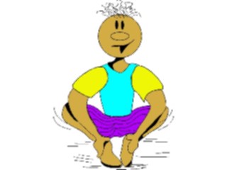 Sticker Custom Preview Image #058471 Fitness Cartoons Stretching Stretch34