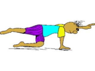 Sticker Custom Preview Image #058473 Fitness Cartoons Stretching Stretch36