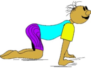 Sticker Custom Preview Image #058477 Fitness Cartoons Stretching Stretch40