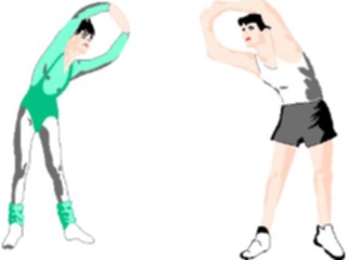 Sticker Custom Preview Image #058480 Fitness Cartoons Stretching Stretch43