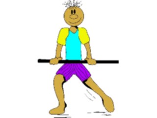 Sticker Custom Preview Image #058482 Fitness Cartoons Stretching Stretch45