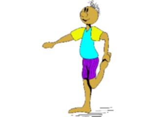 Sticker Custom Preview Image #058485 Fitness Cartoons Stretching Stretch48