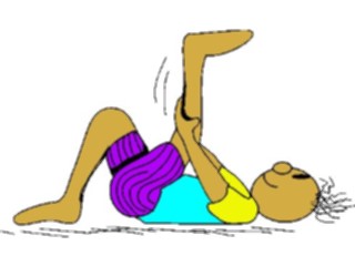 Sticker Custom Preview Image #058486 Fitness Cartoons Stretching Stretch49