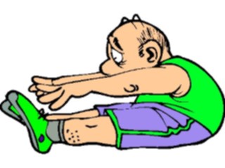 Sticker Custom Preview Image #058492 Fitness Cartoons Stretching Stretch55