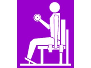 Sticker Custom Preview Image #058709 Fitness Equipment People Biceps08