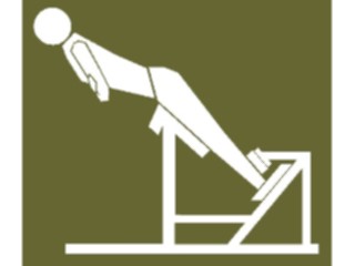 Sticker Custom Preview Image #058893 Fitness Equipment People Lower Back08