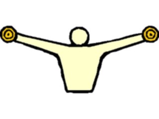 Sticker Custom Preview Image #058916 Fitness Equipment People Shoulders13