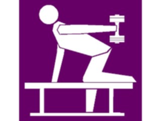 Sticker Custom Preview Image #058957 Fitness Equipment People Triceps10