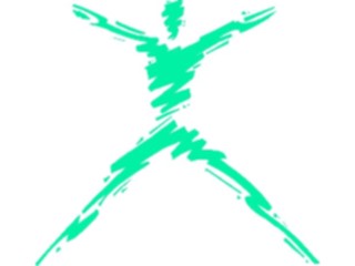 Sticker Custom Preview Image #059001 Fitness Silhouettes Jumping Jacks1