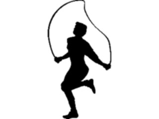 Sticker Custom Preview Image #059004 Fitness Silhouettes Jumping Rope2