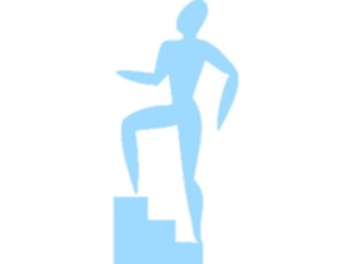 Sticker Custom Preview Image #059006 Fitness Silhouettes Stair Climbing2