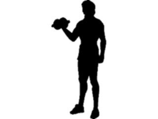 Sticker Custom Preview Image #059032 Fitness Silhouettes Weight Lifting06