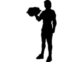 Sticker Custom Preview Image #059033 Fitness Silhouettes Weight Lifting07