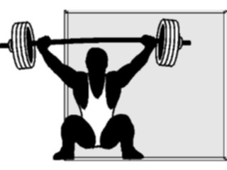 Sticker Custom Preview Image #059034 Fitness Silhouettes Weight Lifting08