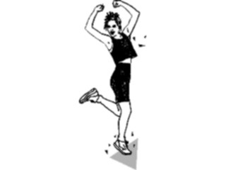 Sticker Custom Preview Image #059038 Fitness Stretching Exercise Aerobics1