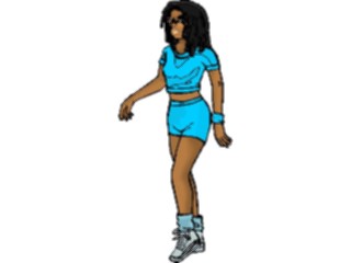 Sticker Custom Preview Image #059044 Fitness Stretching Exercise Aerobics7