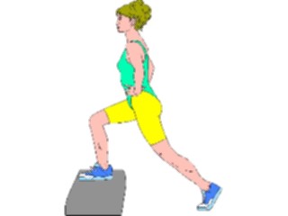 Sticker Custom Preview Image #059047 Fitness Stretching Exercise Aerobics Step2