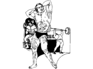 Sticker Custom Preview Image #059068 Fitness Stretching Exercise Body Builders