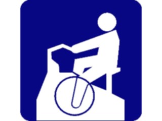 Sticker Custom Preview Image #059102 Fitness Stretching Exercise Exercise Bike3