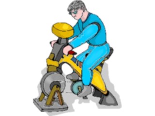 Sticker Custom Preview Image #059103 Fitness Stretching Exercise Exercise Bike4