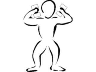 Sticker Custom Preview Image #059110 Fitness Stretching Exercise Exercise Sketch05