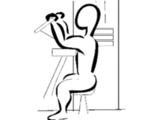 Sticker Custom Preview Image #059121 Fitness Stretching Exercise Exercise Sketch16