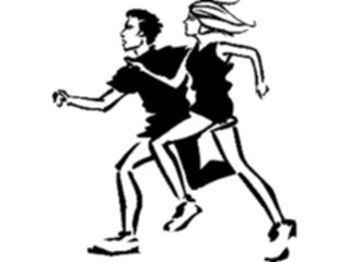 Sticker Custom Preview Image #059141 Fitness Stretching Exercise Jogging Couple3