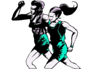 Sticker Custom Preview Image #059142 Fitness Stretching Exercise Jogging Couple4