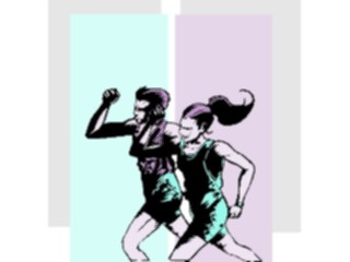 Sticker Custom Preview Image #059143 Fitness Stretching Exercise Jogging Couple5