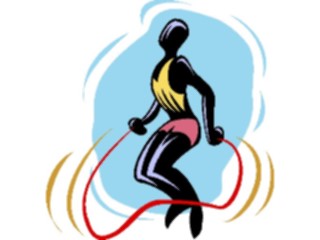 Sticker Custom Preview Image #059165 Fitness Stretching Exercise Jumping Rope1