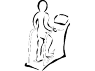 Sticker Custom Preview Image #059180 Fitness Stretching Exercise Stair Climbing4