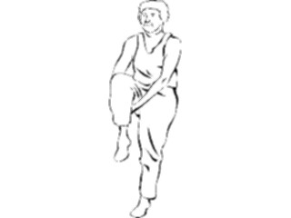 Sticker Custom Preview Image #059185 Fitness Stretching Exercise Stretch05