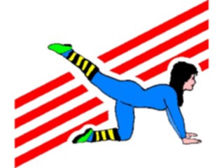 Sticker Custom Preview Image #059234 Fitness Stretching Exercise Stretch54