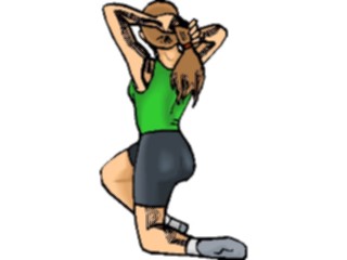 Sticker Custom Preview Image #059251 Fitness Stretching Exercise Stretch71